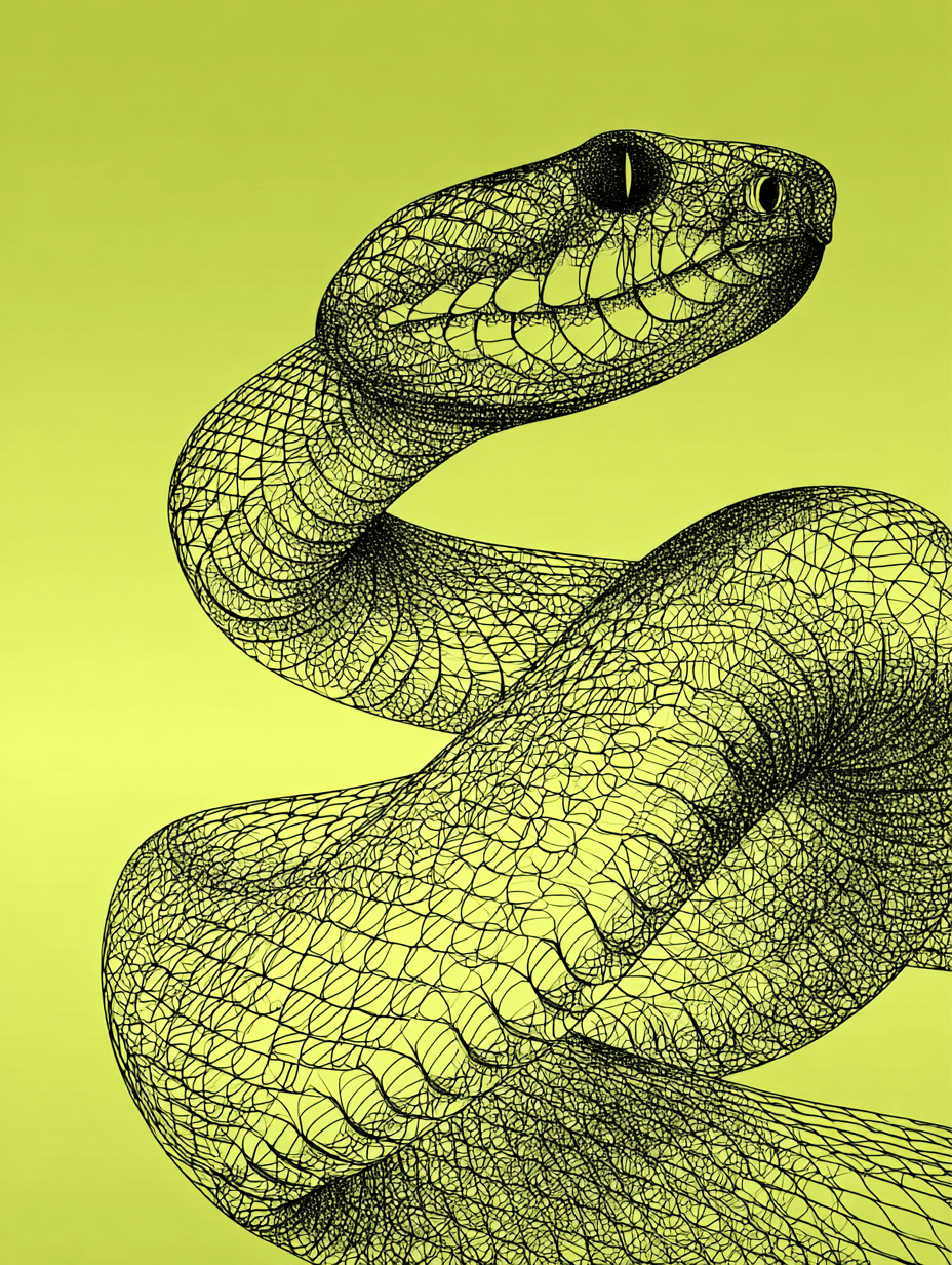 Viper decorative snake